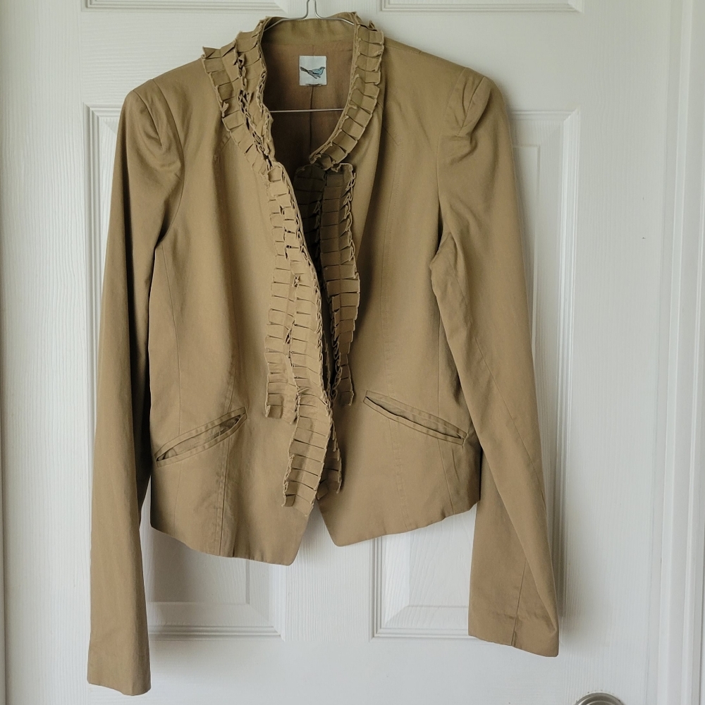 Anthropologie light jacket in khaki color